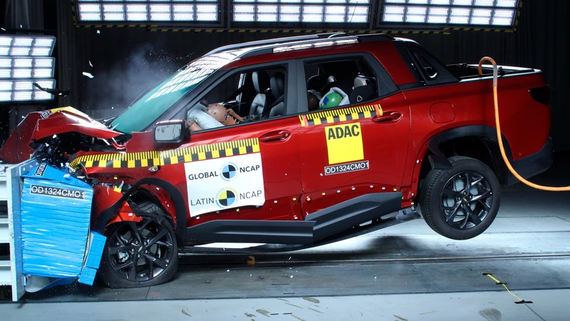 Así le fue a la Chevrolet Montana en las pruebas de Latin NCAP