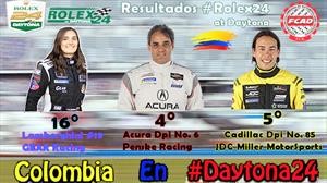 Colombianos se destacaron en las 24 Horas de Daytona