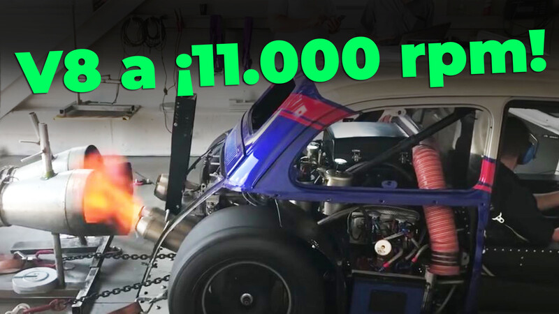 Así ruge el V8 de este Fiat 500 a 11.000 rpm