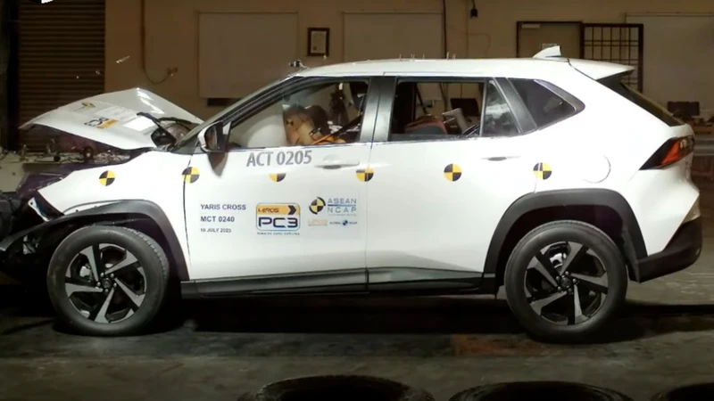 El Toyota Yaris Cross pasó con distinción por las pruebas de choque
