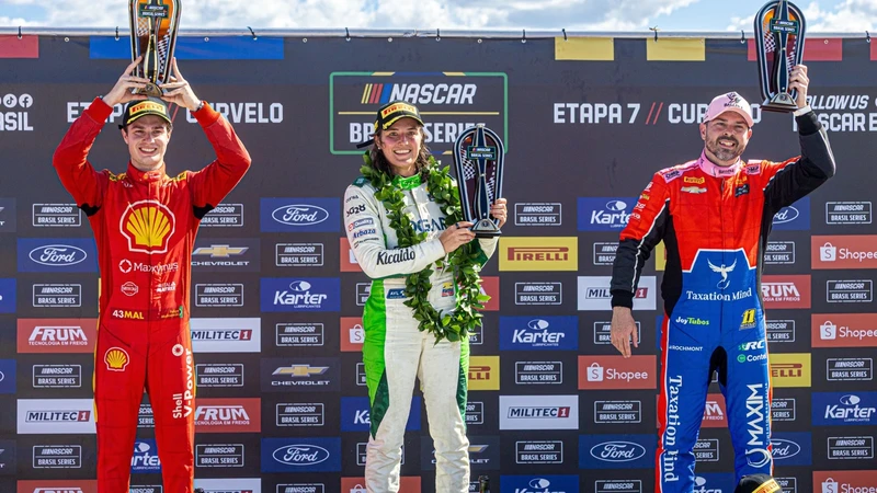 Tatiana Calderón hace historia: primera mujer en ganar una carrera de NASCAR Brasil