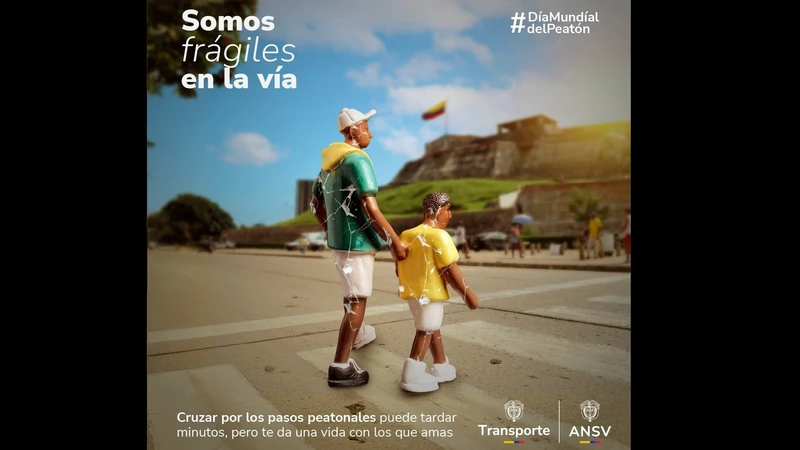 Video - ‘Somos frágiles en la vía’, campaña de la ANSV para proteger a los peatones