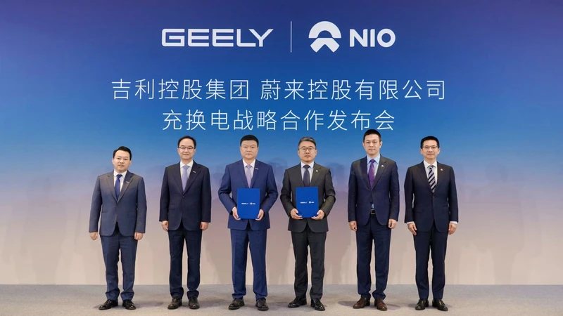 Geely y NIO crearán una red compartida de carga e intercambio de baterías
