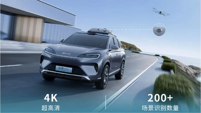 BYD prepara un dron que podrás llevar y desplegar desde el techo de tu auto aún en movimiento