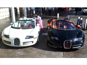 Floyd Mayweather fanfarronea con dos de sus Bugatti Veyron 