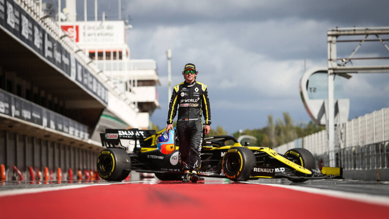 Fernando Alonso ya se prueba el Renault F1