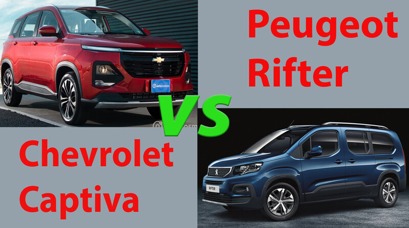 Chevrolet Captiva vs Peugeot Rifter, gran espacio de carga y mucho que ofrecer