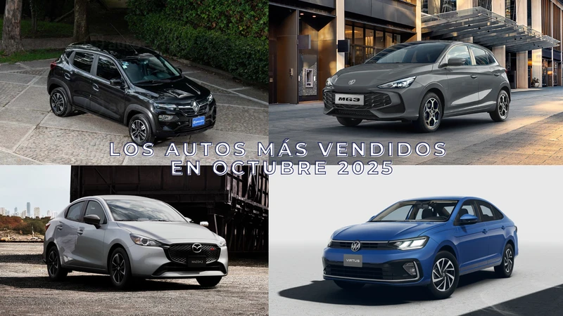 Los 10 autos más vendidos en octubre 2025