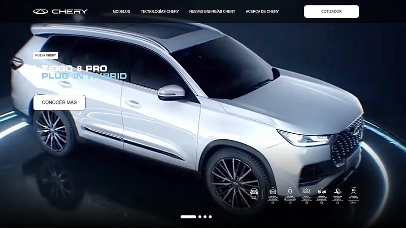 Chery Colombia pone en servicio su nueva página web