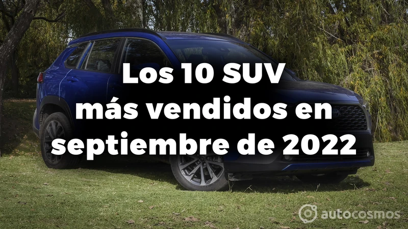 Los 10 SUV más vendidos en Argentina en septiembre de 2022