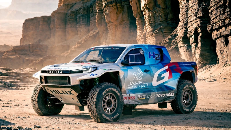 Esta es la Toyota Hilux a hidrógeno para el Dakar 2027