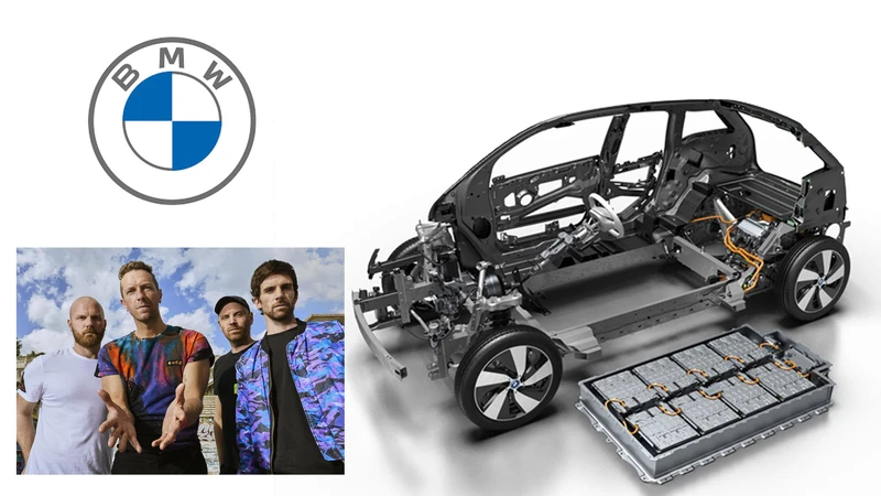 BMW usa las baterías recicladas de sus vehículos eléctricos en los conciertos de Coldplay