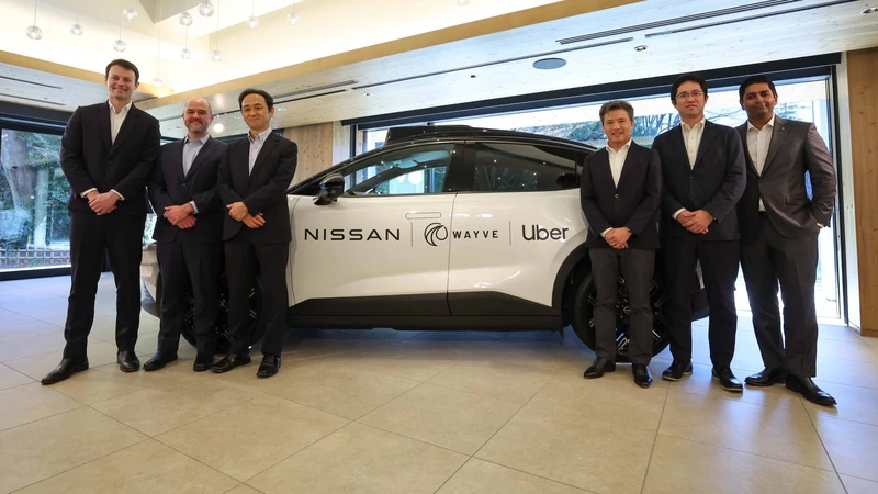 Uber, Nissan y Wayve lanzarán robotaxis con Nissan Leaf en Tokio