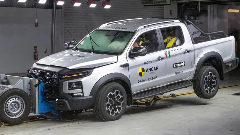 JAC T9 obtiene 5 estrellas de pruebas de seguridad de la ANCAP