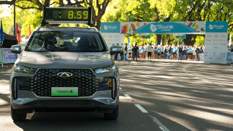 Chery Argentina mostró los nuevos Tiggo 4 y Tiggo 7 en la Carrera UNICEF por la Educación