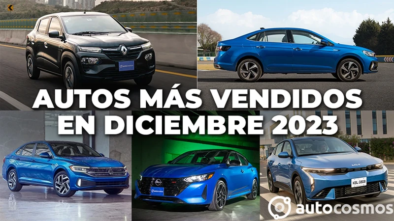 Los 10 autos más vendidos en diciembre 2023