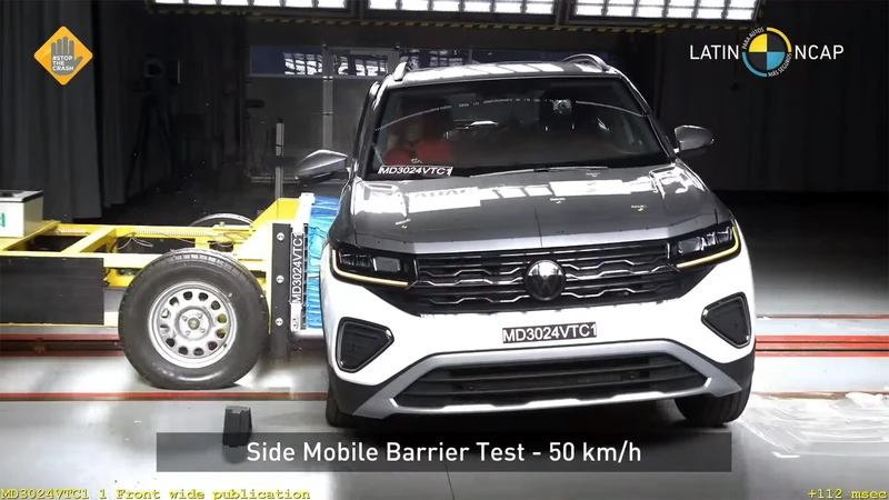 El VW T-Cross pasa por las pruebas de LatinNCAP 2024