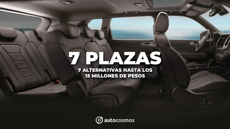 7 alternativas de vehículos con siete plazas por hasta 15 millones de pesos