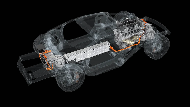 Así es el potente tren de potencia híbrido que llevará el sucesor del Lamborghini Aventador