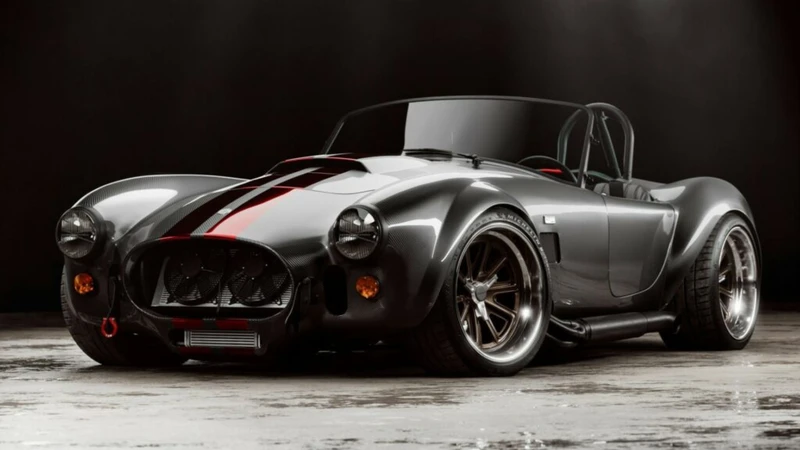 Una espectacular recreación del Shelby Cobra en fibra de carbono y 1.000 Hp se lucirá en Monterey