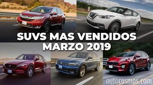 Los 10 SUVs más vendidos en marzo 2019