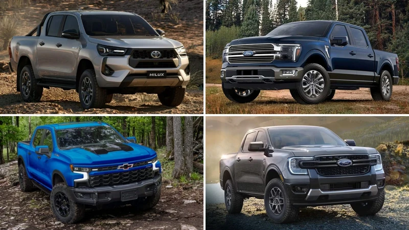 Las 10 pickups más vendidas en el mundo durante 2024