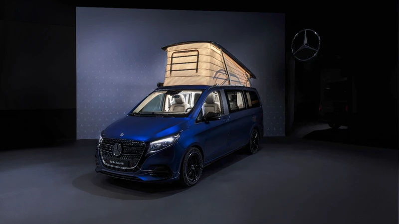 ¿Pensando en vacaciones? Mercedes-Benz Marco Polo resulta ideal como un Glamping móvil de lujo
