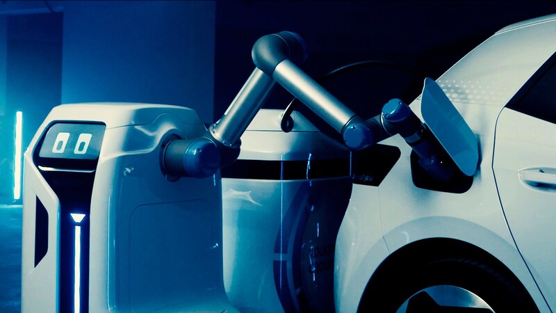 Volkswagen Group desarrolla un robot que carga los autos eléctricos