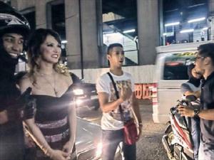 Actriz porno choca su auto en Filipinas
