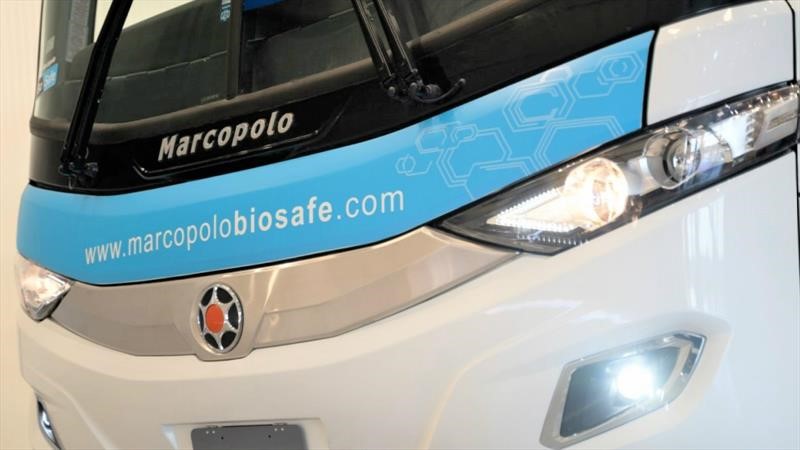 Marcopolo trabaja en un bus con tecnologías higiénicas para combatir el Coronavirus