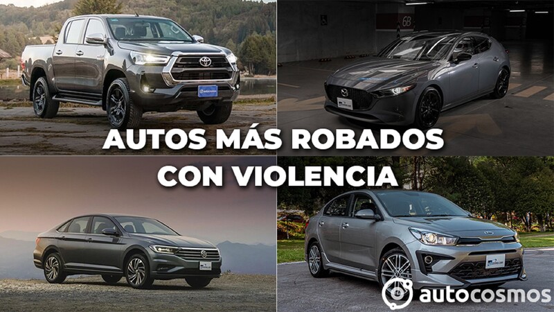 Los vehículos más robados con violencia de mayo 2020 a abril 2021 en México