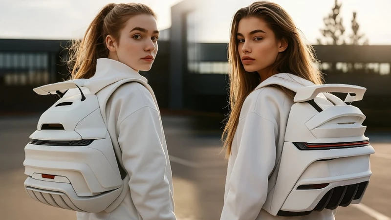 Así es la mochila con forma de Porsche 911