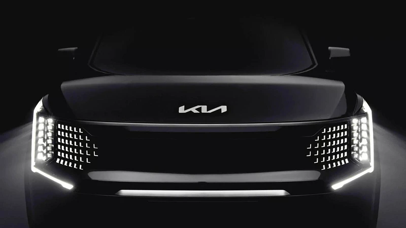 KIA EV9, el nuevo eléctrico de la marca se muestra en un adelanto