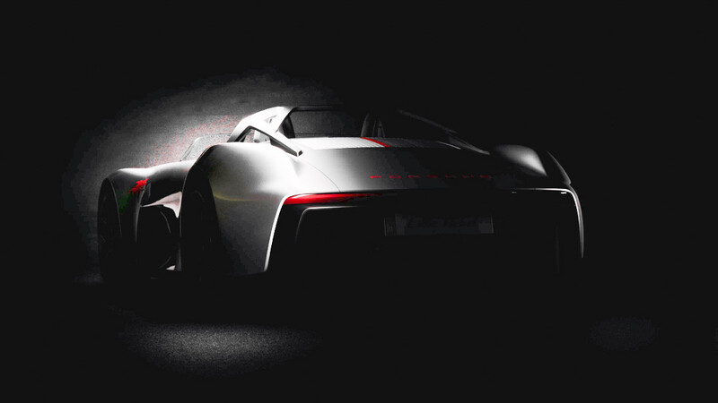 Porsche revela un inedito teaser para el "Little Rebel", un deportivo que no vio la luz