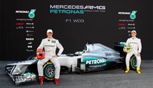 F1: Merdeces reveló la Flecha de Plata 2012