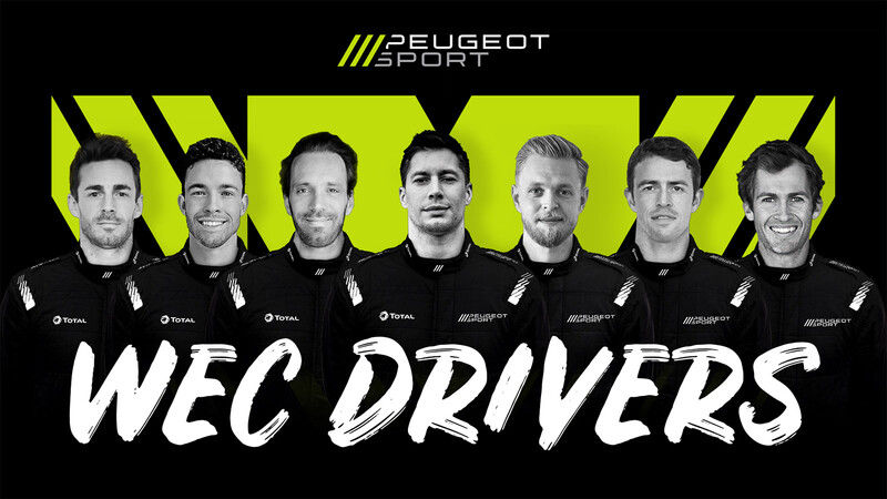 Peugeot adelanta su nómina de siete pilotos para el mundial de resistencia