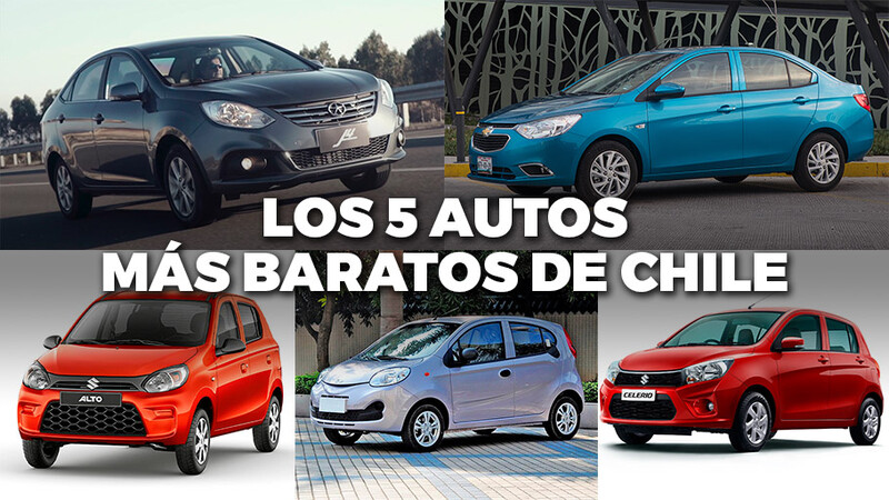 Estos son los 5 autos más baratos que se venden en Chile