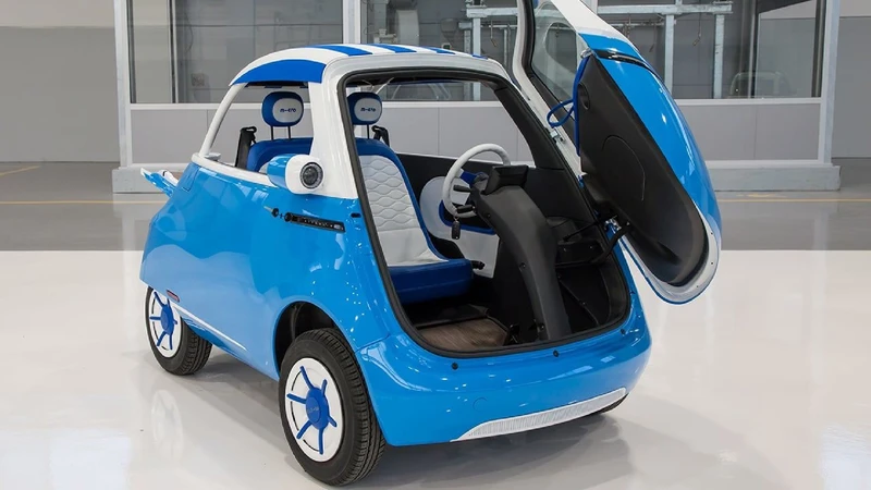 París 2024: Microlino Spiaggina, una versión inspirada en el Fiat 600 Jolly y Citroën Méhari