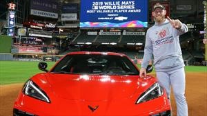 Chevrolet premia al jugador más valioso de la Serie Mundial de Béisbol 2019 con un Corvette