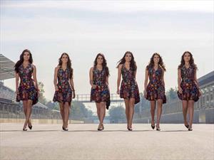 Pineda Covalin viste a las Grid Girls del Gran Premio de México 2015