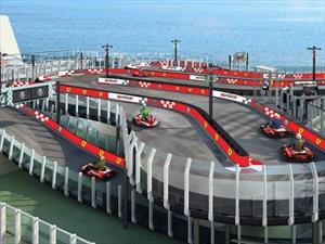 Norwegian Joy, el crucero que tiene una pista de karts de Ferrari.