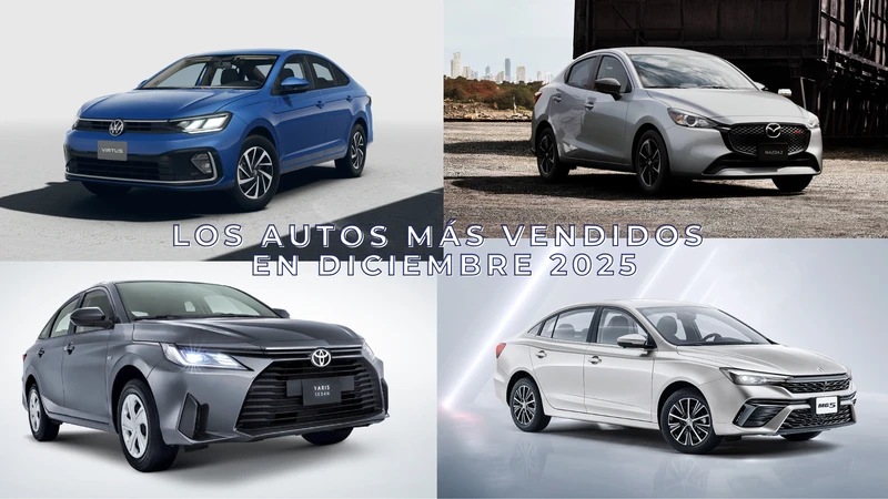 Los 10 autos más vendidos en diciembre 2025