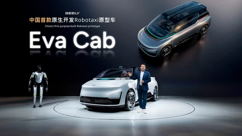 Salón de Beijing 2026: Geely presenta Robotaxi EVA Cab y ecosistema de inteligencia automotriz