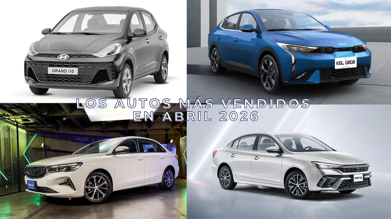 Los 10 autos más vendidos en abril 2026