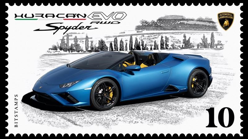 Lamborghini crea una exclusiva colección de sellos postales digitales