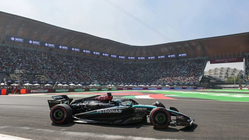 Gran Premio de México 2024: George Russell fue el más rápido en la FP1