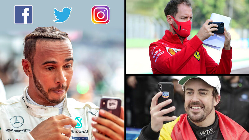 ¿Cuál piloto de F1- 2021 es campeón en las redes sociales?