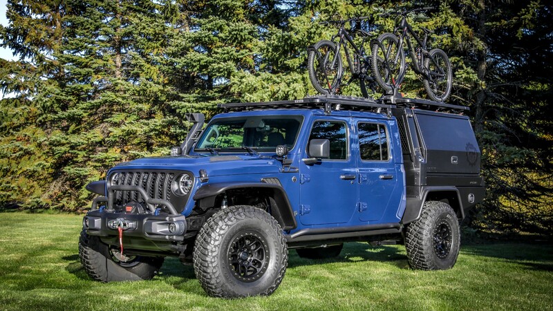 Jeep Gladiator Top Dog Concept, pickup para ciclistas todoterreno
