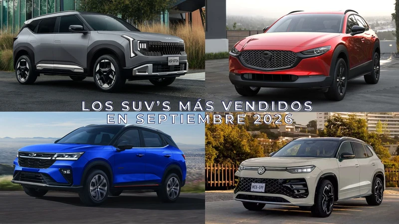 Los 10 SUVs más vendidos en septiembre 2026