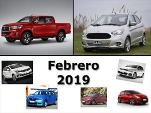 Los 10 autos más vendidos en Argentina en febrero de 2019